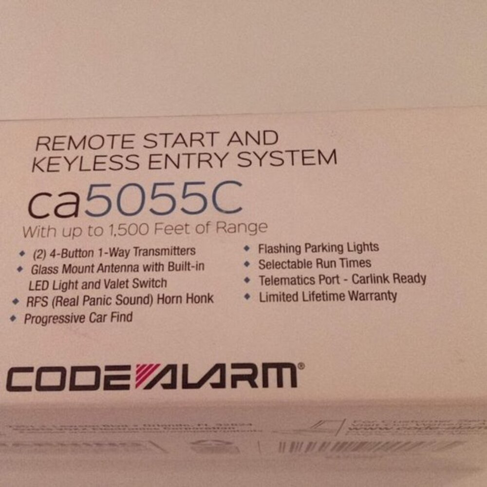 New Code Alarm Pro Remote Start And Keyless Entry System 4-Button 1-Way Transmit - Picture 8 of 10